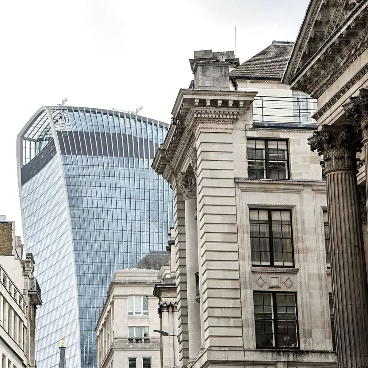 Modern corporate building with glass facade